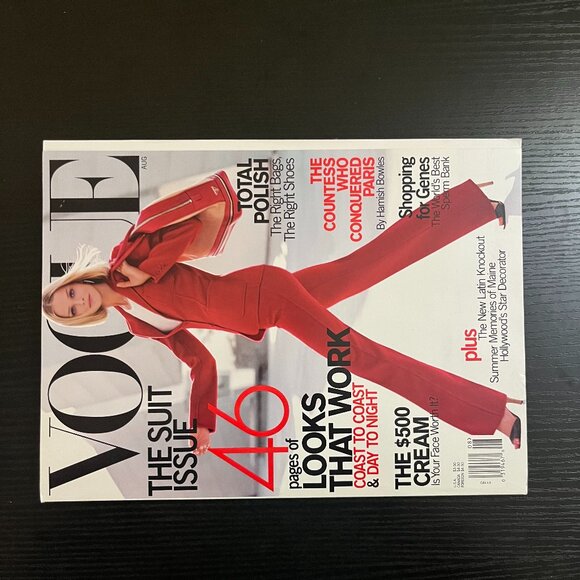 Vogue Magazine August 2000 Carmen Kass Gisele Karen Elson Michelle Rodriguez - Picture 2 of 4